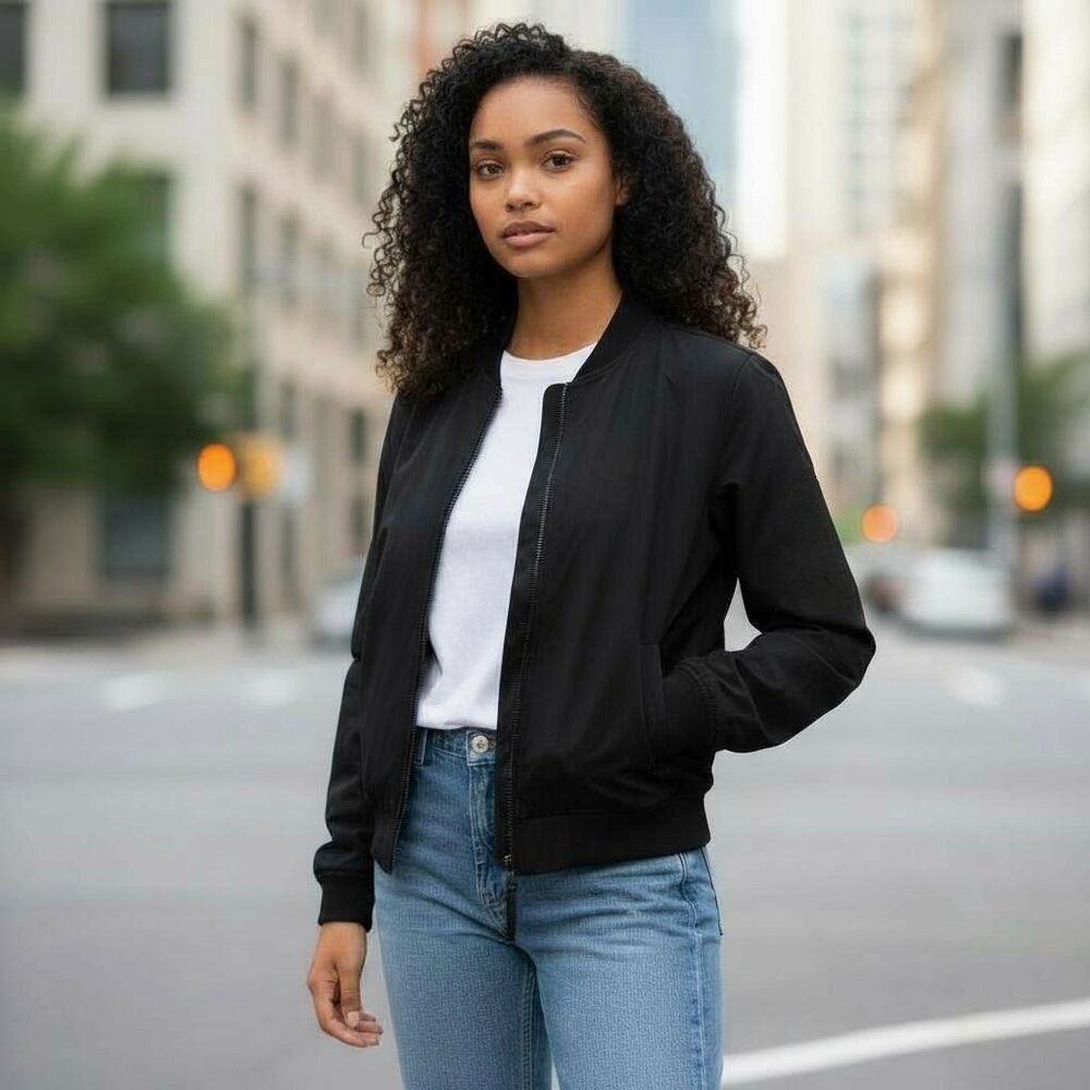 HALARA Performance Fleece Lined Bomber Jacket w/ Double Zipper NWT